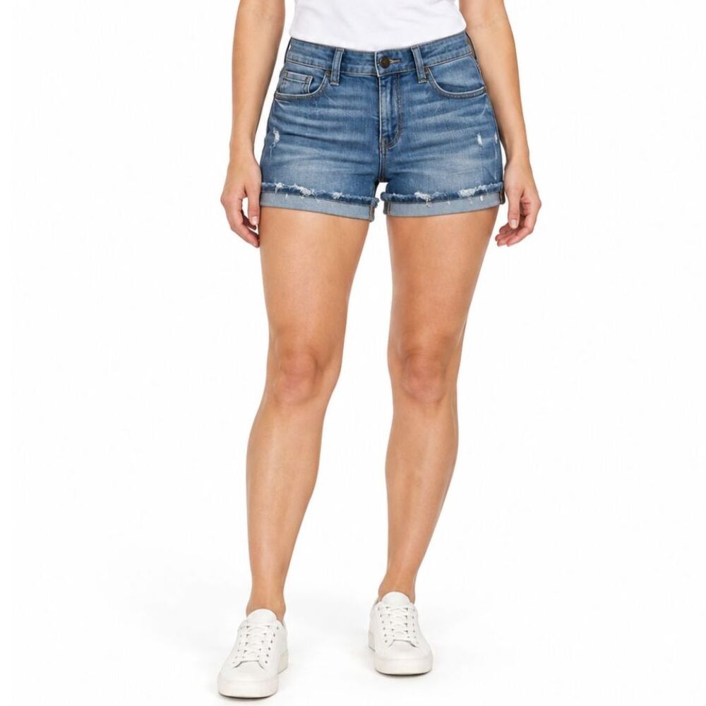 BKE Women’s Stella Mid-Rise Denim Shorts | Size 27